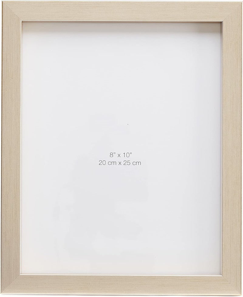 Rectangular White Wood Picture Frame 5 Pack 8 X 10 Inch Display - Durable Glass Front for Art Prints - Horizontal or Vertical for Home Wall Table Decor - Image 4