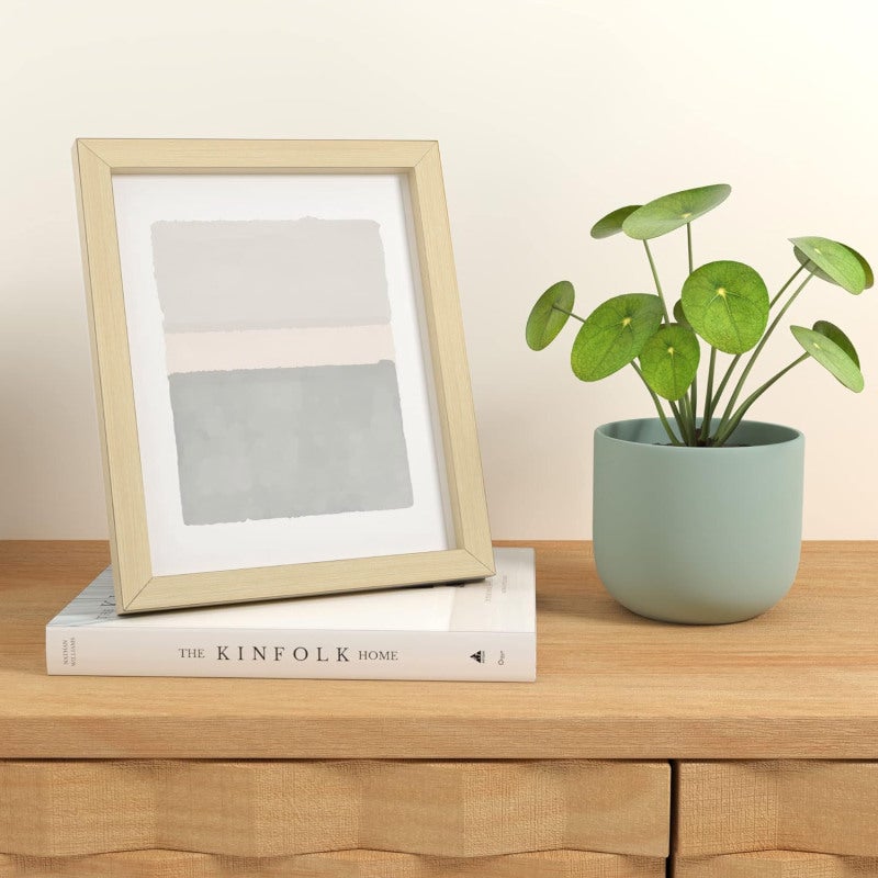 Rectangular White Wood Picture Frame 5 Pack 8 X 10 Inch Display - Durable Glass Front for Art Prints - Horizontal or Vertical for Home Wall Table Decor - Image 3