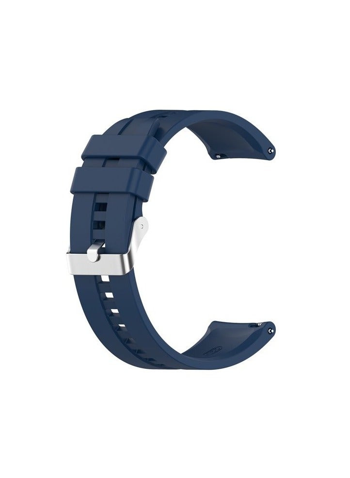 Soft Silicone Wriest Rubber Band Watch Strap Compatible with 22 mm Strap for Compatible with Xiaomi Redmi Watch 5 Active/Redmi Watch 5 Lite, 22mm For - Smart Watch - - (Only Strap) blue - Image 1