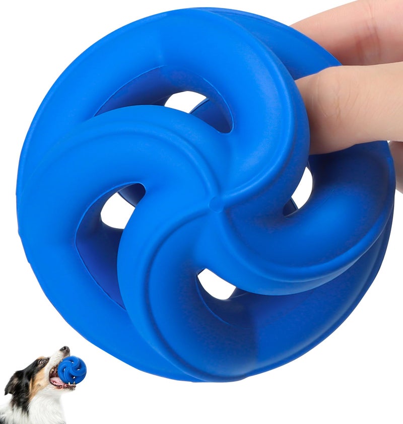 PetZee Indestructible Dog Toys,Dog Toys for Aggressive Chewers -Durable & Non-Toxic Natural Rubber,Dog Chew Toys,Dishwasher Safe, Interactive Dog Chew Toys for Small Medium Large Breed Dogs,Navy - Image 1