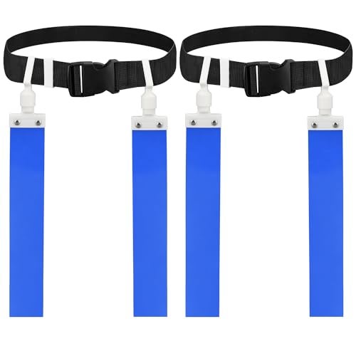 DkOvn Flag Football Belt 2pcs Adjustable Flag Football Belt with Belt and Flags for Youths Adults - Image 1