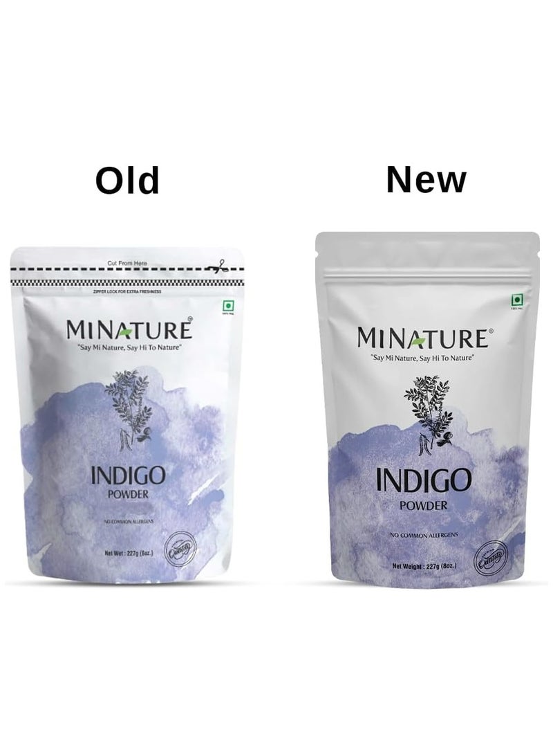 minature mi nature Indigo Powder 100% Pure Natural Organically Grown Indigo Powder- For HAIR (227g / (1/2 lb) / 8 ounces) - Image 5