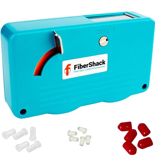 Fibershack - Fiber Optic Cleaning Box. A 2.5mm SC Fiber Cleaner & 1.25mm LC Fiber Cleaner. Our 500+ use Optical Connector Cleaning Tool is a Crucial Addition to Your Kit - Image 1