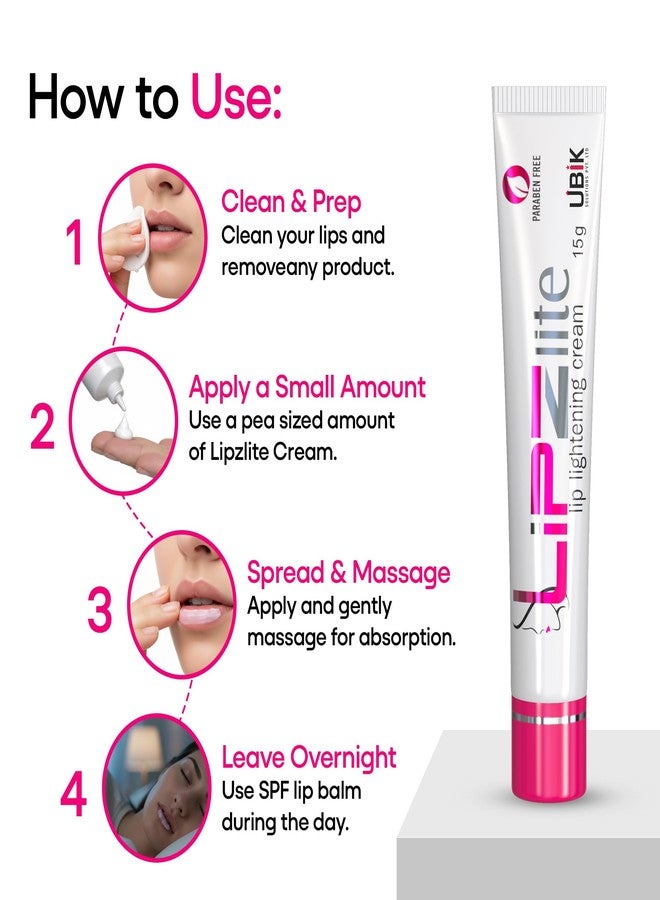 ETHIGLO Lipzlite Lip Cream for Dark Lips | Helps Reduce Pigmentation & Discoloration | Moisturizes & Softens Lips - 15g Pack of 2 - Image 3