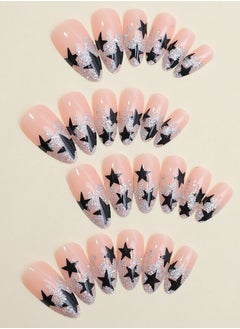 SYNSYB French Tip Press On Nails - Package Soft Gel French Fake Nails Short, Salon-quality Press On Nails, Seamless Glue-on Nails for Woman Nail Art Manicure  - Image 3