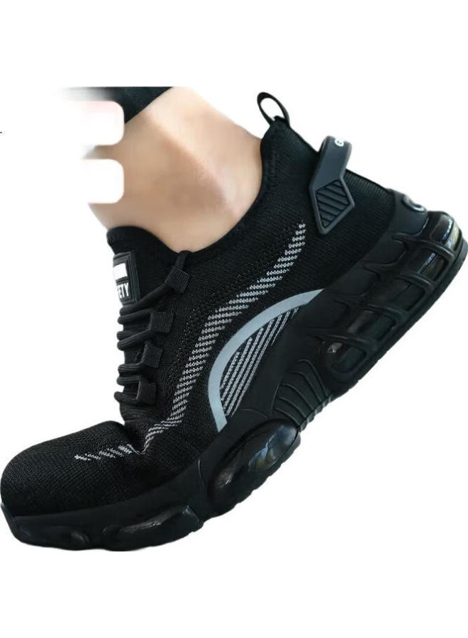 Jingtu Men'S Safety Shoes Comfortable Soft Anti-Smashing Steel Toe Anti-Puncture Lightweight Safety Work Shoes 3019 Size 44 - Image 2