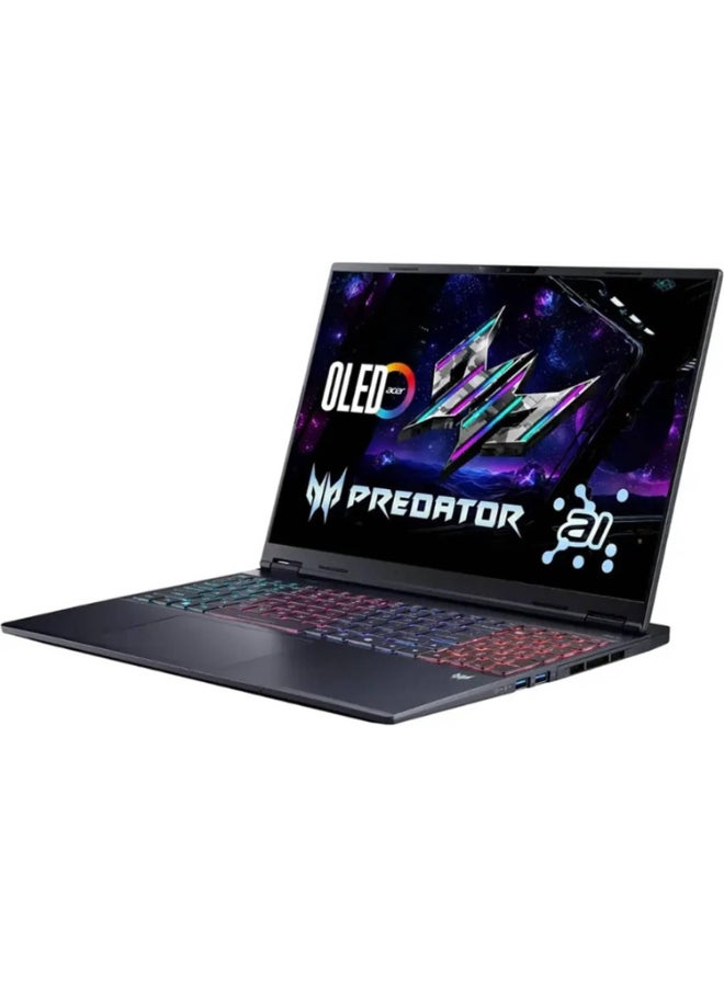 أيسر لابتوب الألعاب Predator Helios Neo 16S AI، شاشة 16" WQXGA OLED بتردد 240Hz، معالج Core Ultra 9 275HX، 16GB RAM، 1TB SSD، بطاقة رسومات RTX 5060 بسعة 8GB، لوحة مفاتيح إنجليزية، ويندوز 11 هوم - Image 3