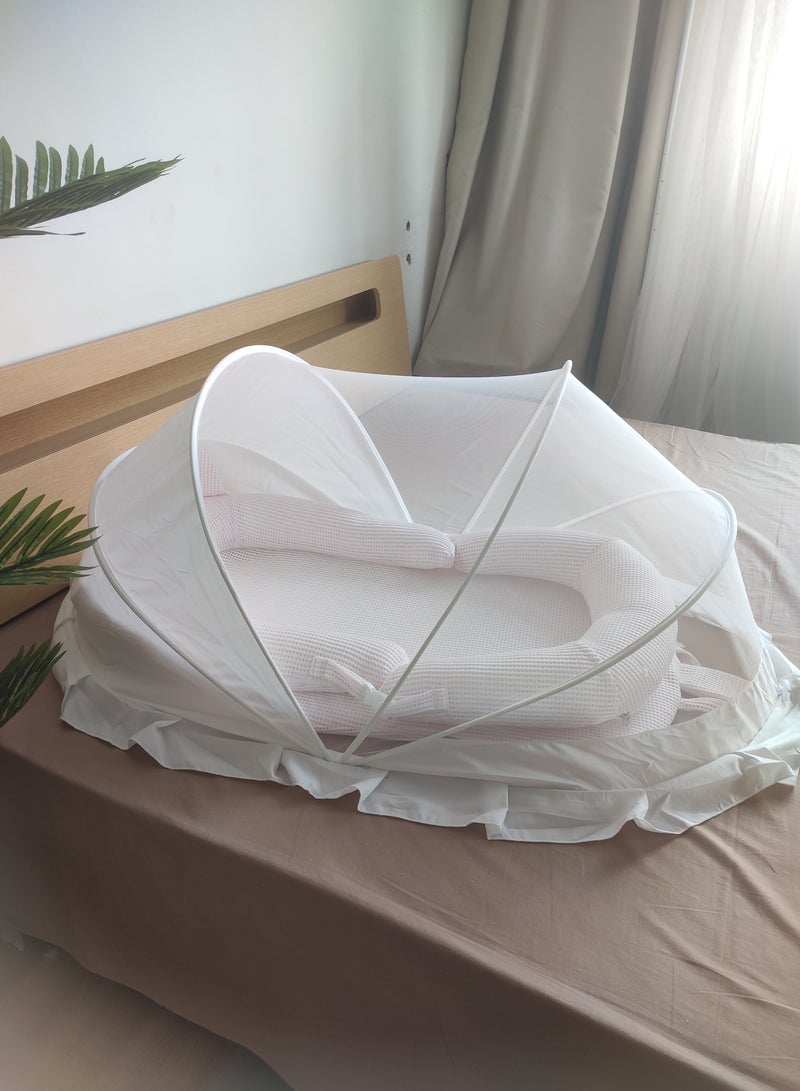 bellanina Cozy and Secure Baby Nest Bed Soft and Adjustable for a Perfect Sleep - Image 1