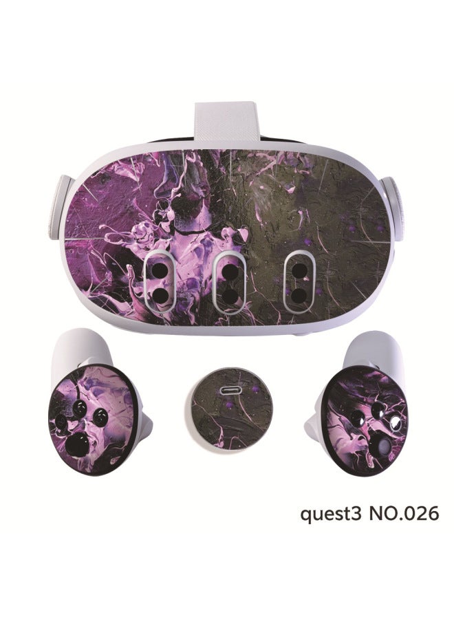 General Quest3 Stickers Are Suitable For Meta Quest 3 Skins Skin Color Stickers Protective Film Paste Without Residual Glue-Color:26  - Image 1