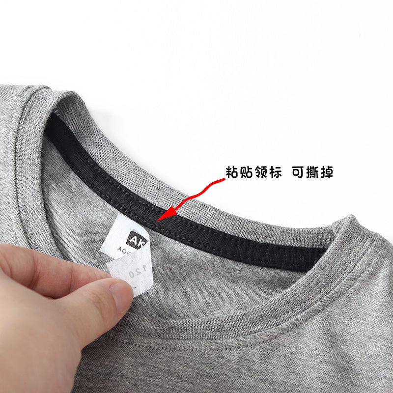 2025 Autumn Korean Style Children'S Clothing New Children'S Long Sleeve T-Shirts For Older Children Pure Cotton Tops Boys' Base Shirts Dropshipping - Image 4