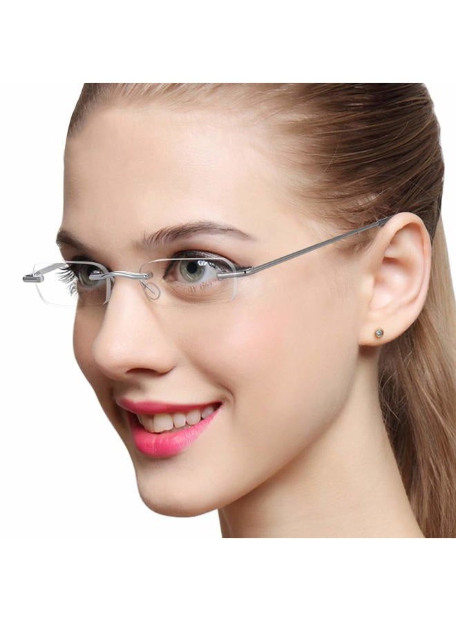 LUFF 2 Pack Mini Reading Glasses Upgrade Portable Readers Unisex w/Unique Pen Clip Case(2.5X) - Image 3