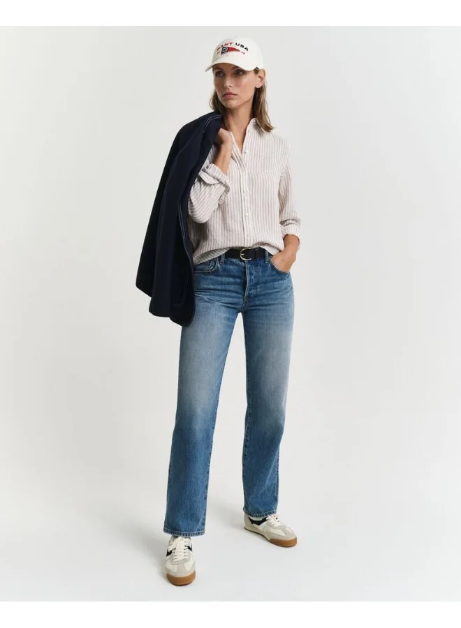 GANT Regular Fit Striped Linen Shirt