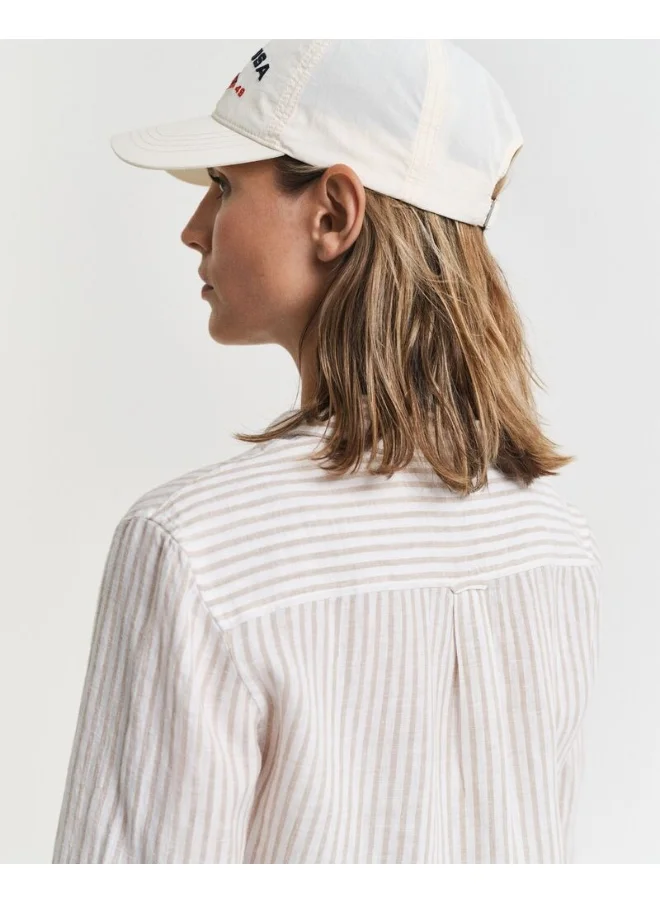 GANT Regular Fit Striped Linen Shirt