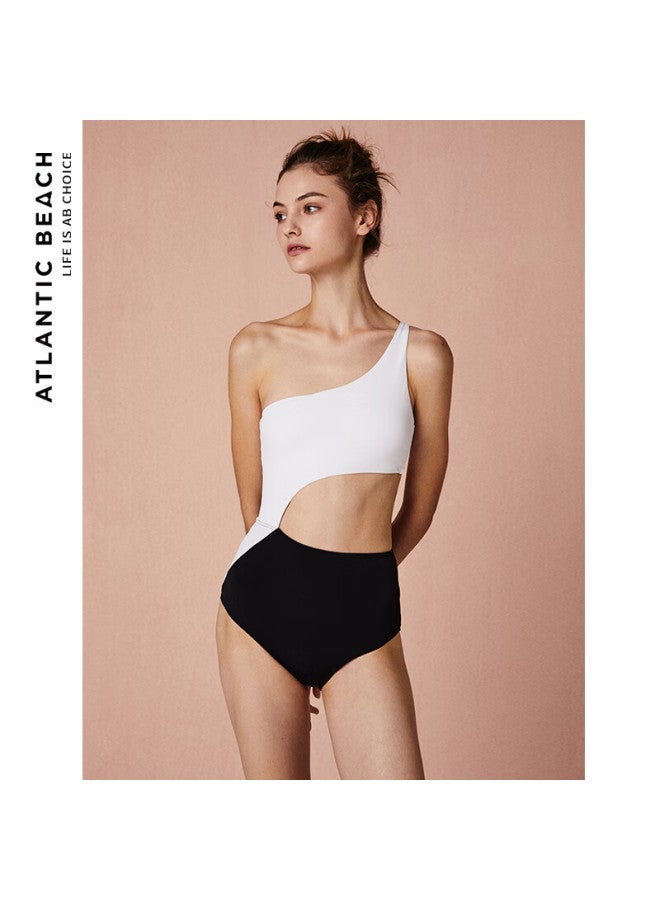 Atlanticbeach 2025 High-end Seaside Vacation Swimsuit For Women, Fashionable One-piece Swimwear, French Retro Style, Slimming For Hot Springs And Travel - Image 2