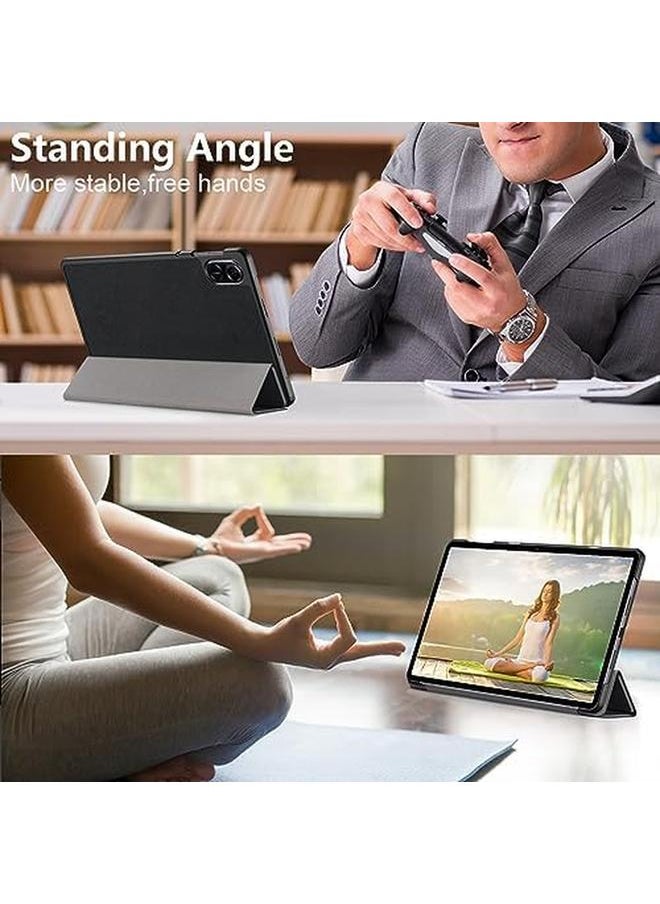 erorex - Pu Protective Case Cover Compatible With Honor Pad X9 11.5Inch Ultra Slim Lightweight Stand Case Cover Compatible With Honor Pad X9 11.5Inch Honor Pad X8 11.5Inch Black - Image 1