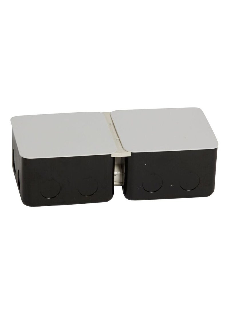 Flush-mounting box for Pop up floor 2x3 modules, for installation in concrete floors