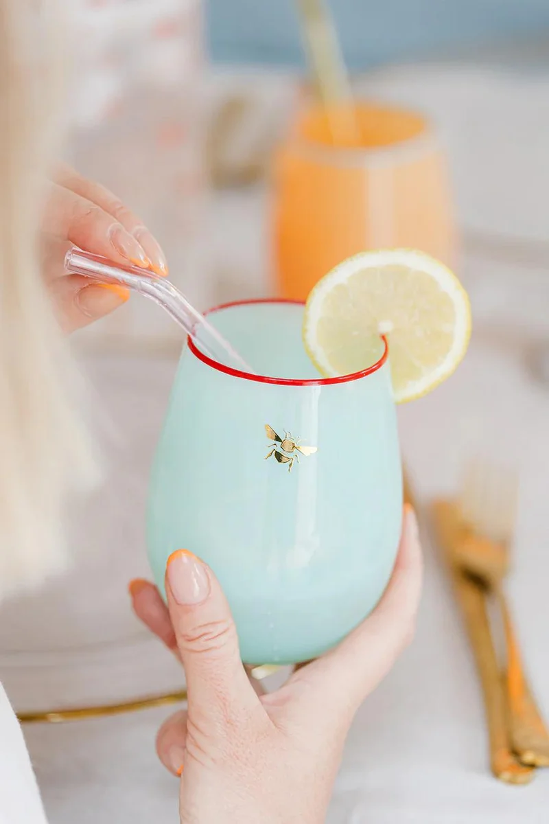 Yvonne Ellen  Bee Glass Tumblers (Set Of 4)  | Best Price UAE