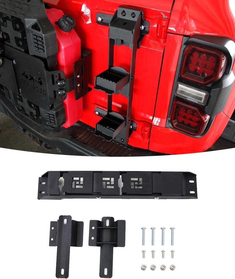 Tailgate Ladder Hinge Step Roof Access Compatible with 20212025 Ford Bronco Rear Door Hinge Foot Pedal Accessories