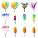 ORSDA 12 Pcs Feathers Replacement and Soft Furry Accessories ONLY Fits Cat Toys Interactive Toys for Indoor CatsNOT fits for Other Brand Toys - Image 3