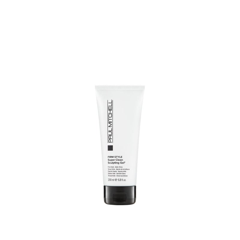 Paul Mitchell Super Clean Sculpting Gel, Firm Hold, Maximum Control + Shine, For All Hair Types, 6.8 fl oz - Image 1