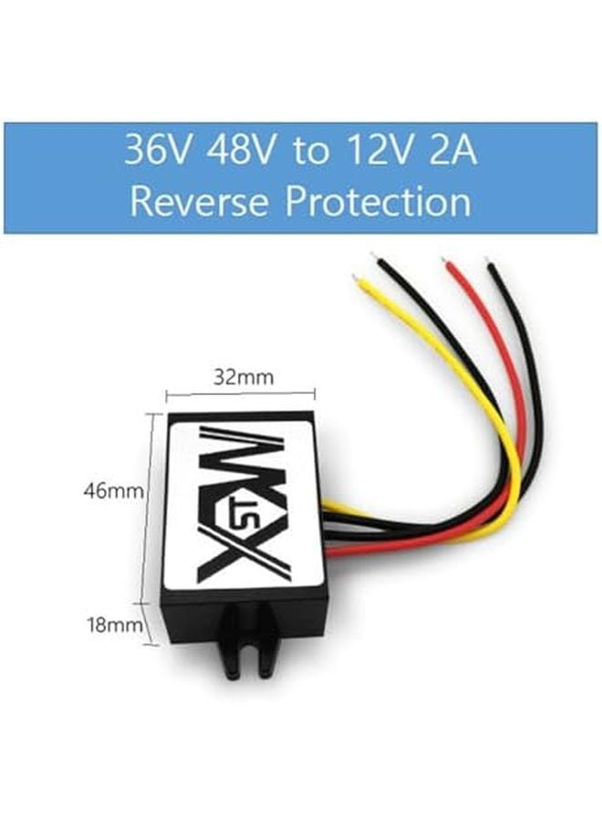 36V 48V to 12V DC Step Down Converter 2A Reverse 12W 24W Voltage Regulator Module - Image 3