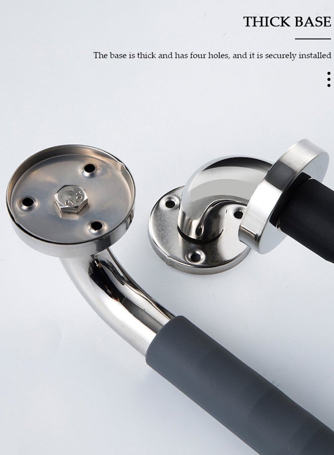 DUNISO 40cm Grab Bars for Bathtubs and Showers,Stainless Steel Safety Shower Handles with Premium Anti-Slip Silicone Sleeve for Children,Elderly,Pregnant,Handicap,Injury,Senior - Image 4