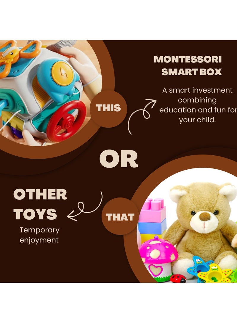 ALBASHIQ Montessori Smart Box Toy: An innovative sensory toy to develop your child's skills! Fun learning with bright colors and a design perfect for travel and learning on the go! - Image 3