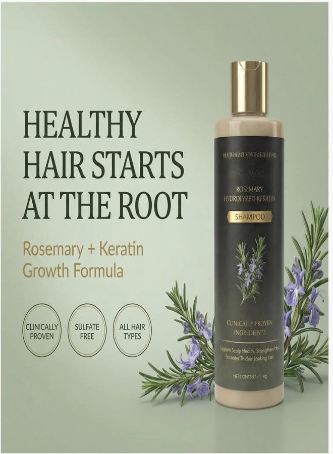 Nixra Organic Rosemary Hair Growth Shampoo, Natural Thickening & Strengthening Shampoo with Hydrolyzed Keratin and natural extract of rosemary - Image 3