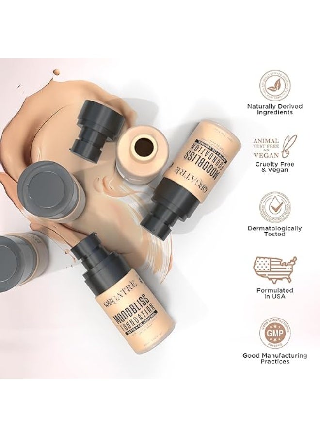 ORGATRE MoodBliss Foundation 30ml | Full Coverage Matte & Dewy Finish | Hydrating & Long-Lasting | Enriched with Niacinamide, Vitamin C & Avocado Oil | SPF 30 PA++ | Suitable for All Skin Types | 	Beige240 - Image 3