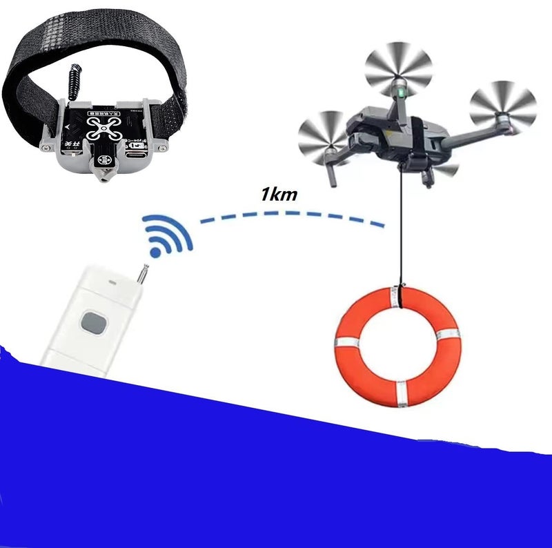 ERDONE Drone release device drone payload clip drone airdropper fish bait drone for DJI mavic mini3mini2 Air2Air2SMavic 3Mavic 2 sparkMavic drone Accessories - Image 2