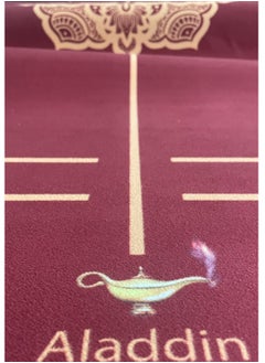 Aladdin Yoga Mat Natural Rubber With Suede Microfiber Red Color  - Image 2