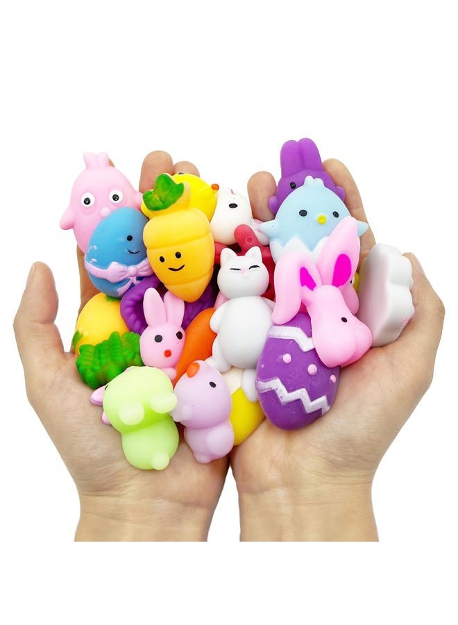 CHHOEAV 24 Pack Easter Mochi Squishy Toys Filled Eggs, Plastic Eggs With Squishies For Hunt, Gifts Kids Boys Girls Party Favors, Basket Stuffers - Image 5