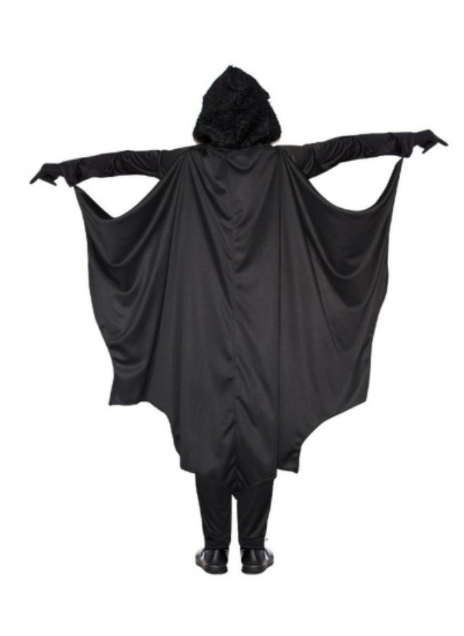 Generic Kid Costume Toddlers Vampire Bat Jumpsuit Cape Costume Party Animal Costume Outfits with Gloves  - Image 2