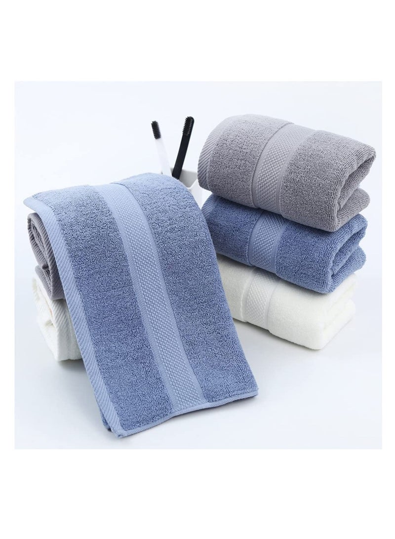 SOLARAE Premium Cotton Bath Hand Towels for Bathroom Combed Cotton Hand Towels Absorbent Soft Cotton Hand Towels for Bathroom, Hand & Face Washcloths Set, Soft Absorbency and Fade Resistant Quick Dry - Image 5