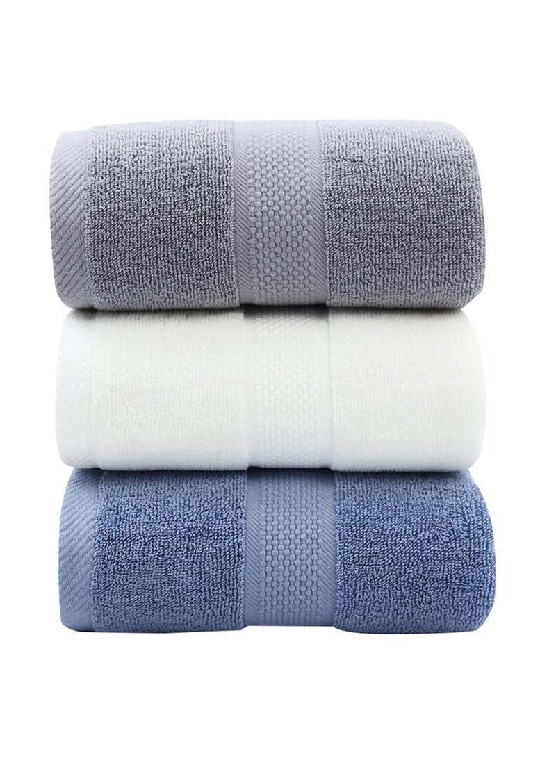 SOLARAE Premium Cotton Bath Hand Towels for Bathroom Combed Cotton Hand Towels Absorbent Soft Cotton Hand Towels for Bathroom, Hand & Face Washcloths Set, Soft Absorbency and Fade Resistant Quick Dry - Image 1