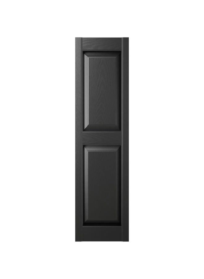 Mid America 00021471002 Standard Size Williamsburg Double Panel Vinyl Shutters, w/Installation Shutter-Lok's & Matching Screws (Per Pair), 002, 14 3/4"W x 71"H, Black - Image 3