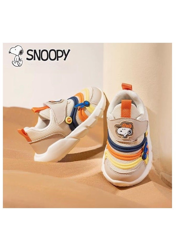 Snoopy Baby Breathable Walking Shoes With Soft Sole, Anti Slip And Anti Kick Function Shoes  - Image 1