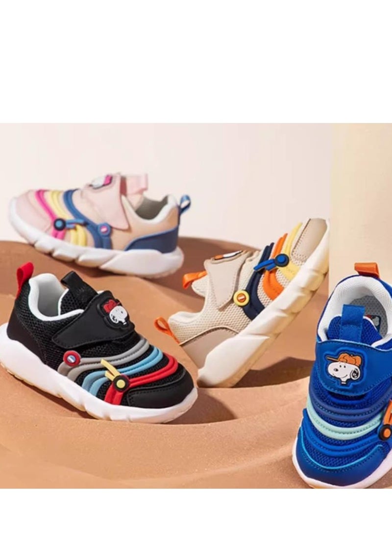 Snoopy Baby Breathable Walking Shoes With Soft Sole, Anti Slip And Anti Kick Function Shoes  - Image 4