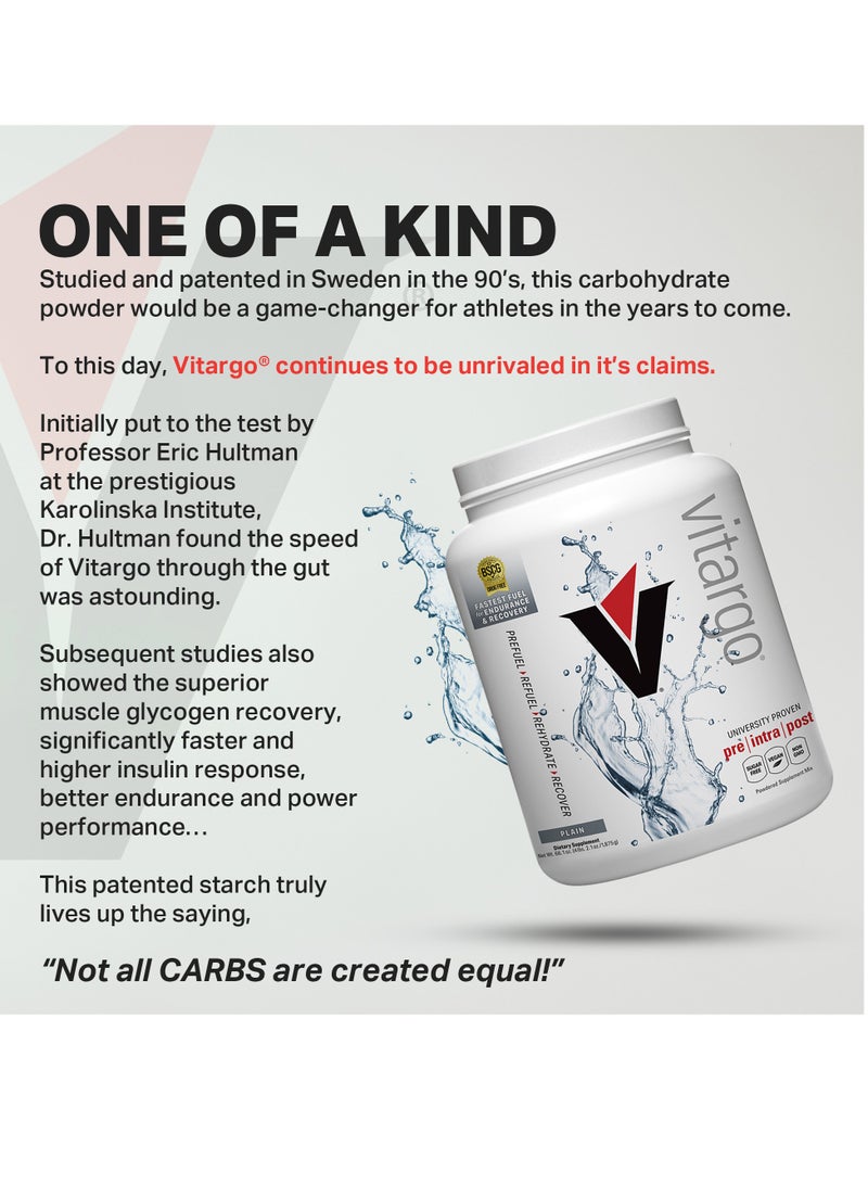 Vitargo  50 Servings-Plain 4lbs 2.1oz (1875g) - Image 2