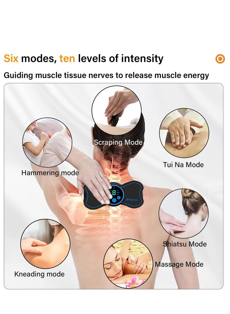 Y&D Portable Electric Massager, Mini Neck Whole Body Cervical Massage Pads Relieve Pressure of The - Image 4