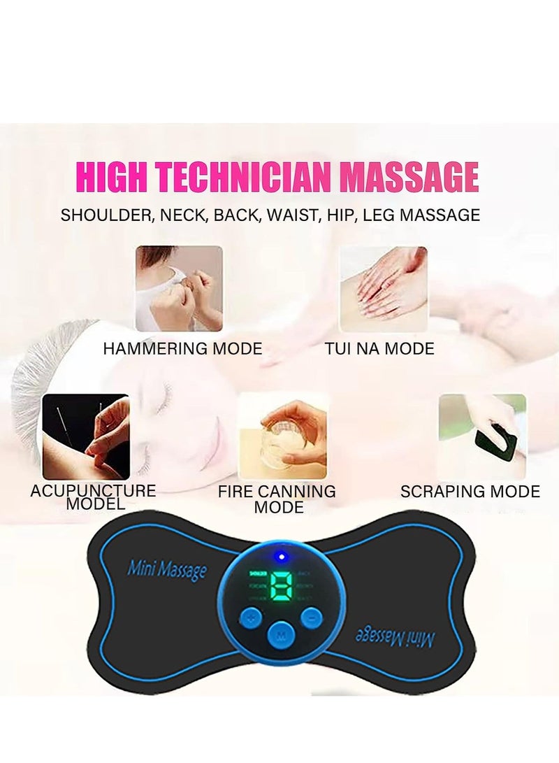 Y&D Portable Electric Massager, Mini Neck Whole Body Cervical Massage Pads Relieve Pressure of The - Image 3