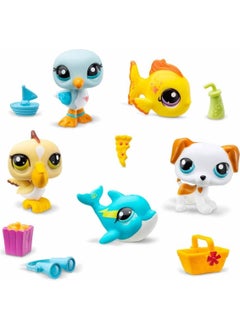 Toyfest Littlest Pet Shop Minis 5-Piece Figure Set S1 - Minis on Vacation - 5 cm  - Image 3