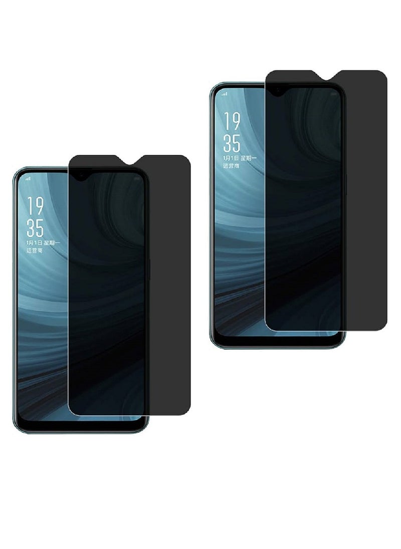 we3 2 Piece Tempered Glass Screen Protector Anti-Spy Privacy Designed For Oppo A73 Full Screen Coverage And Bubble Free  - Image 1