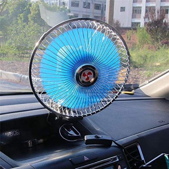 12V 25W Mini Portable Auto Vehicle Cooling Oscillating Fan for Car Dashboard 10 Inch Size - Image 1