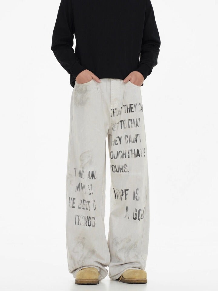 Unisex Casual Daily Denim Jeans - Image 1