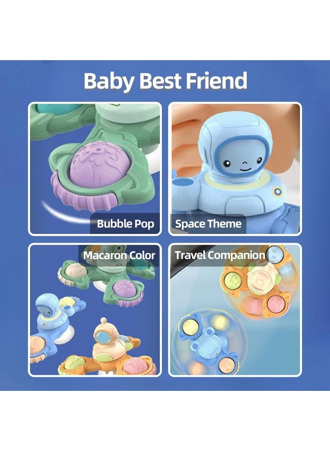 Jollybaby Jollybaby 3-Piece Suction Cup Spinner Toys for Boy & Girl, Spinning Tops for Toddlers, Birthday Gift for Infant, Sensory Baby Bath Toys - Image 5