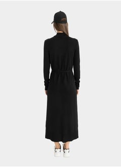 DeFacto Solid Regular Fit Turtleneck Maxi Knit Dress by Styli  - Image 2
