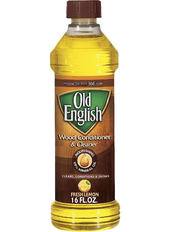 Old English Lemon Oil  - Furniture Revitalizer,Wood Polish, Restores Shine, Nourishes Wood, Protects Surfaces  -16 fl oz - Image 1
