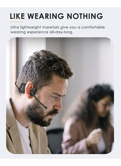General Bone conduction headphones with microphone Open-back headphones Wireless Bluetooth ear bone headphones Headphones with microphone Waterproof headphones for office, work, running, driving, sports, truck drivers  - Image 2