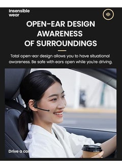 General Bone conduction headphones with microphone Open-back headphones Wireless Bluetooth ear bone headphones Headphones with microphone Waterproof headphones for office, work, running, driving, sports, truck drivers  - Image 5